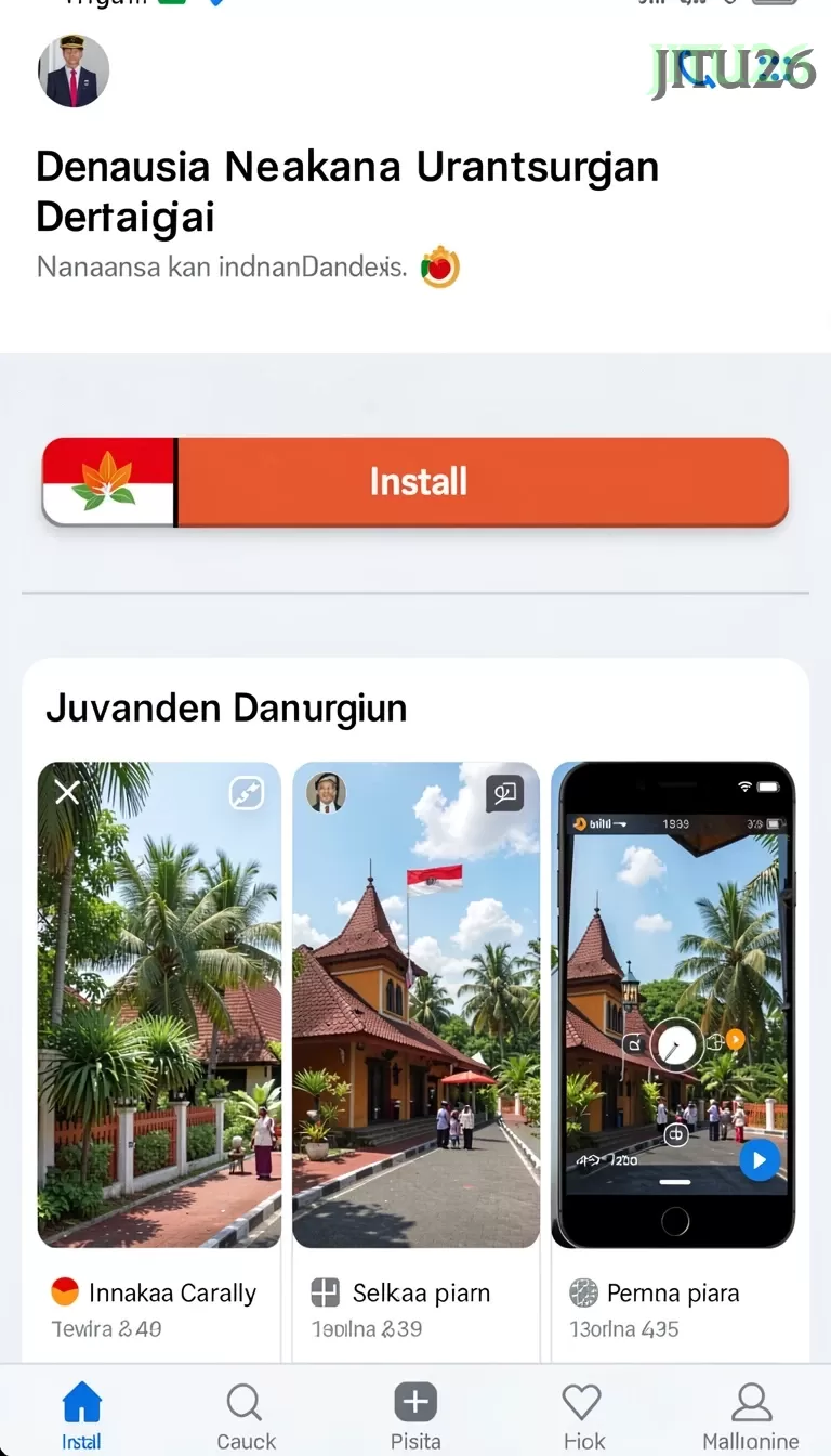 Cuplikan layar INDO126 — halaman utama